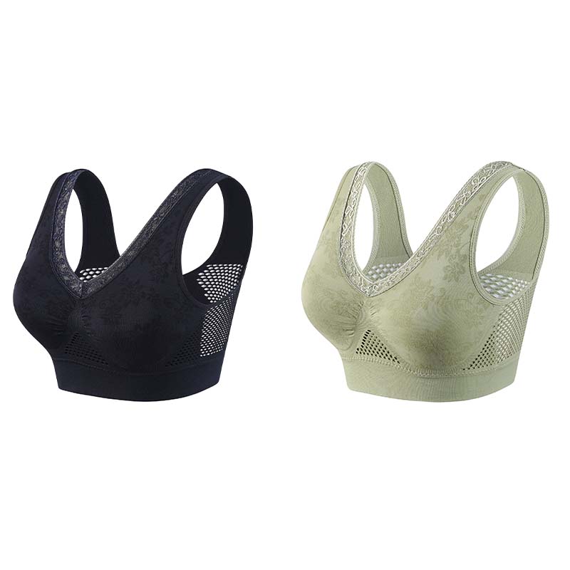 【✨1+1 gratis – 2 st】Bekväm lyftande behå i ren bomull utan knappar