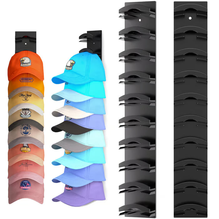 GlideHold® HatOrganizer 1+1 GRATIS: Väggmonterad hatthållare