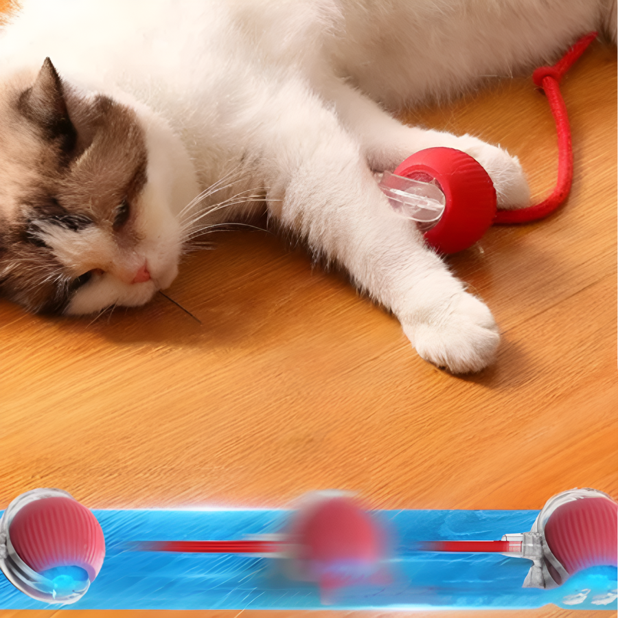 Catfri® CatBall: Automatisk interaktiv kattleksak som lockar till lek