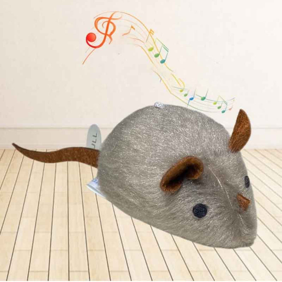 Catfri® SqueakyMouse 1+1 GRATIS: Realistisk Interaktiv Mjuk Kattleksak som Piper
