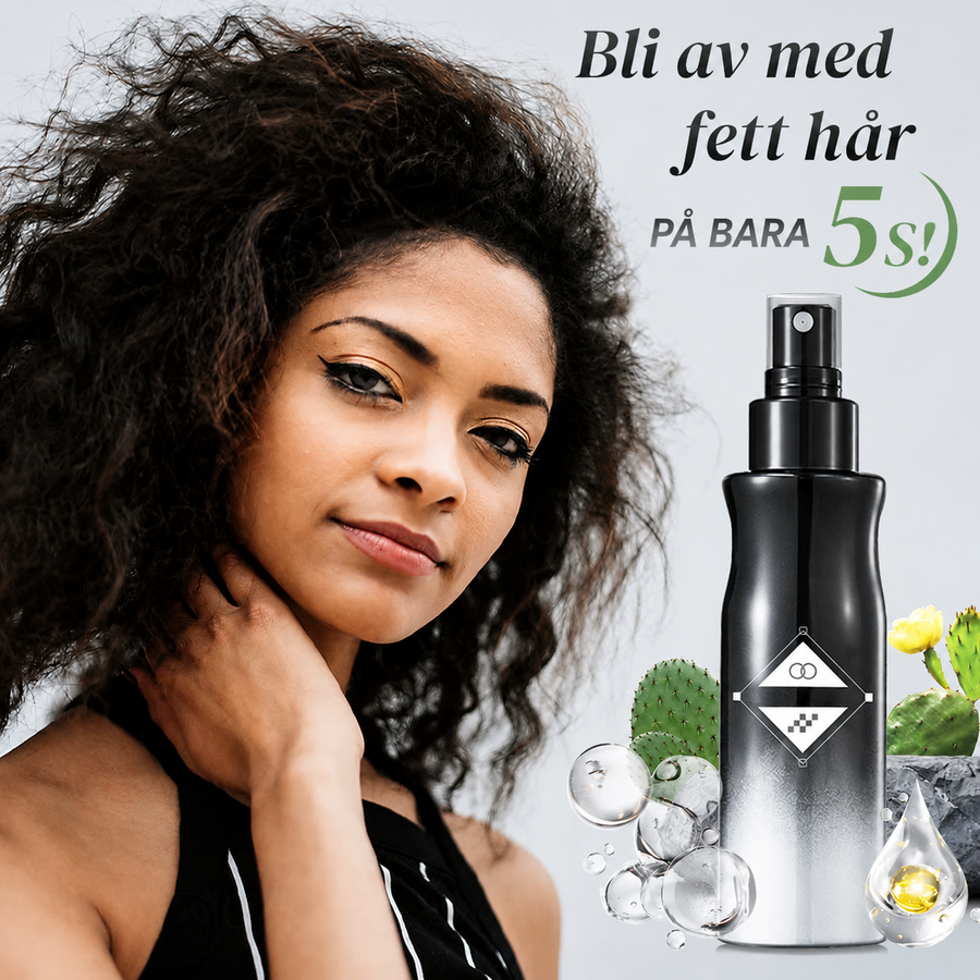 Uppfräschande stylingspray för fett och platt hår