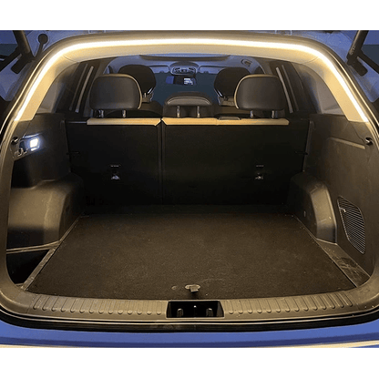 Dynamisk flytande ljuslist för bagageutrymme