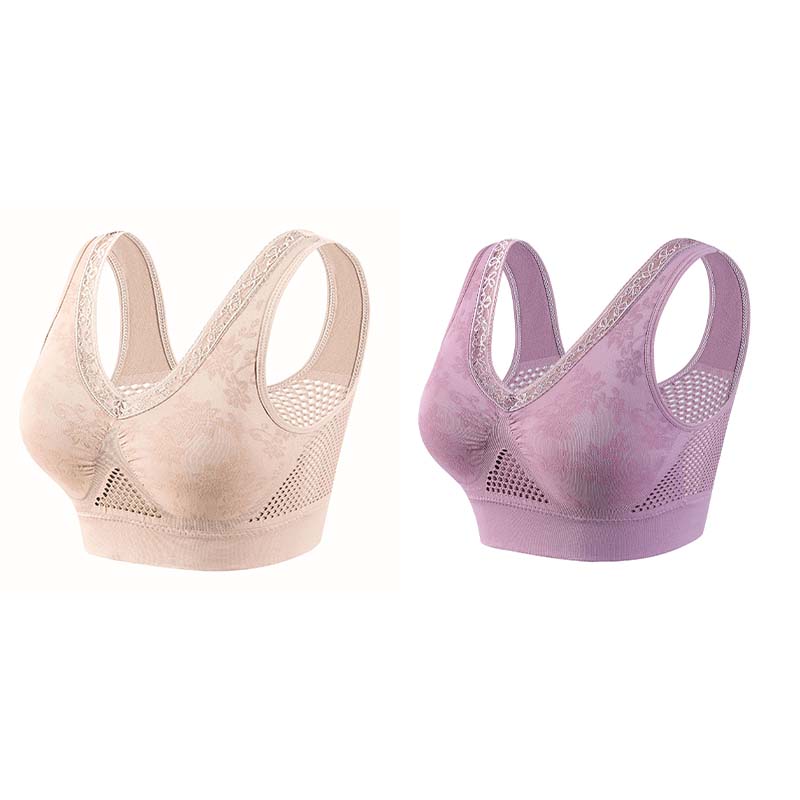 【✨1+1 gratis – 2 st】Bekväm lyftande behå i ren bomull utan knappar