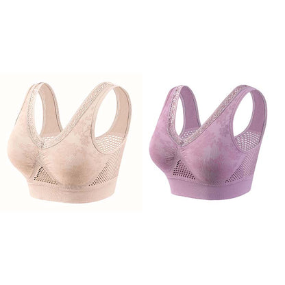 【✨1+1 gratis – 2 st】Bekväm lyftande behå i ren bomull utan knappar