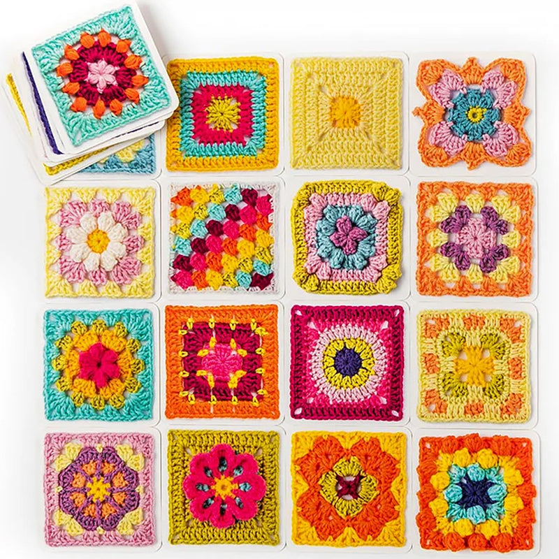 CrochetCards: Guidekort för Virkade Rutor - Komplett Set