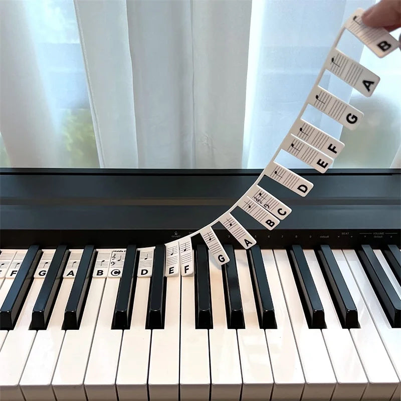KeyboardLabel – Avtagbara silikonetiketter för piano och keyboard