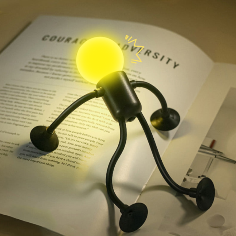 Ledsen™ FigureLamp 1+1 GRATIS: Nattlampa med Mjukt Ljus och Flexibel Figur