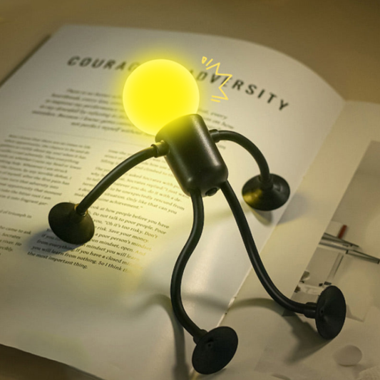 Ledsen™ FigureLamp 1+1 GRATIS: Nattlampa med Mjukt Ljus och Flexibel Figur