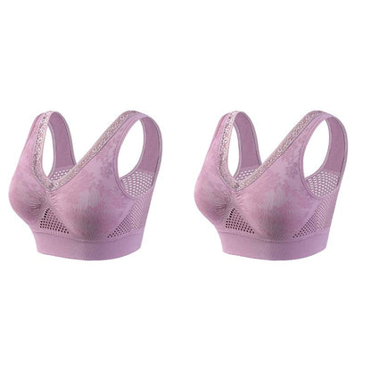 【✨1+1 gratis – 2 st】Bekväm lyftande behå i ren bomull utan knappar