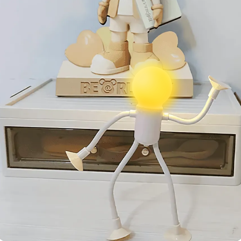 Ledsen™ FigureLamp 1+1 GRATIS: Nattlampa med Mjukt Ljus och Flexibel Figur