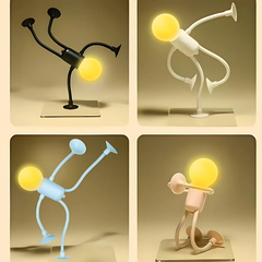 Ledsen™ FigureLamp 1+1 GRATIS: Nattlampa med Mjukt Ljus och Flexibel Figur