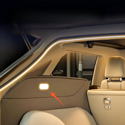 Dynamisk flytande ljuslist för bagageutrymme