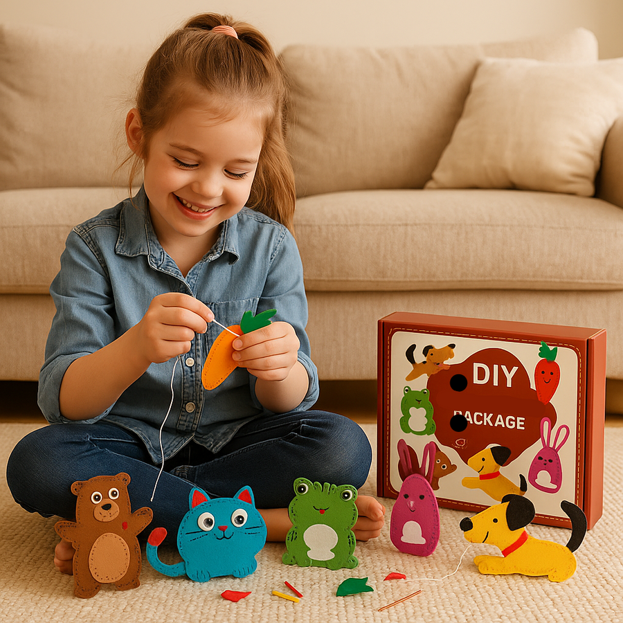 Kletshuts™ SewingCraft 1+1 GRATIS: DIY Djursykit för Barn – Kreativt Pysselkit