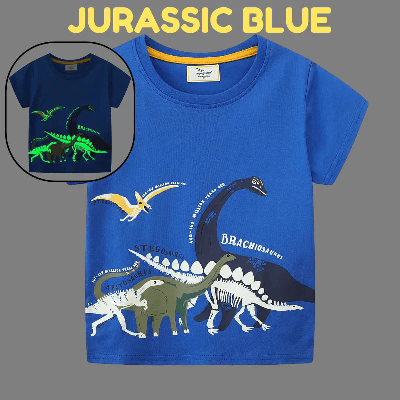 Icone™ DinoShirt: Självlysande Dinosaurie T-shirt för Barn