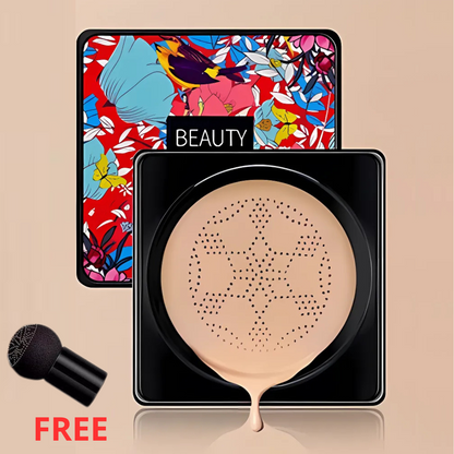 FoundationCream 1+1 GRATIS: Återfuktande & Lystergivande Foundation med Mjuk Svamp