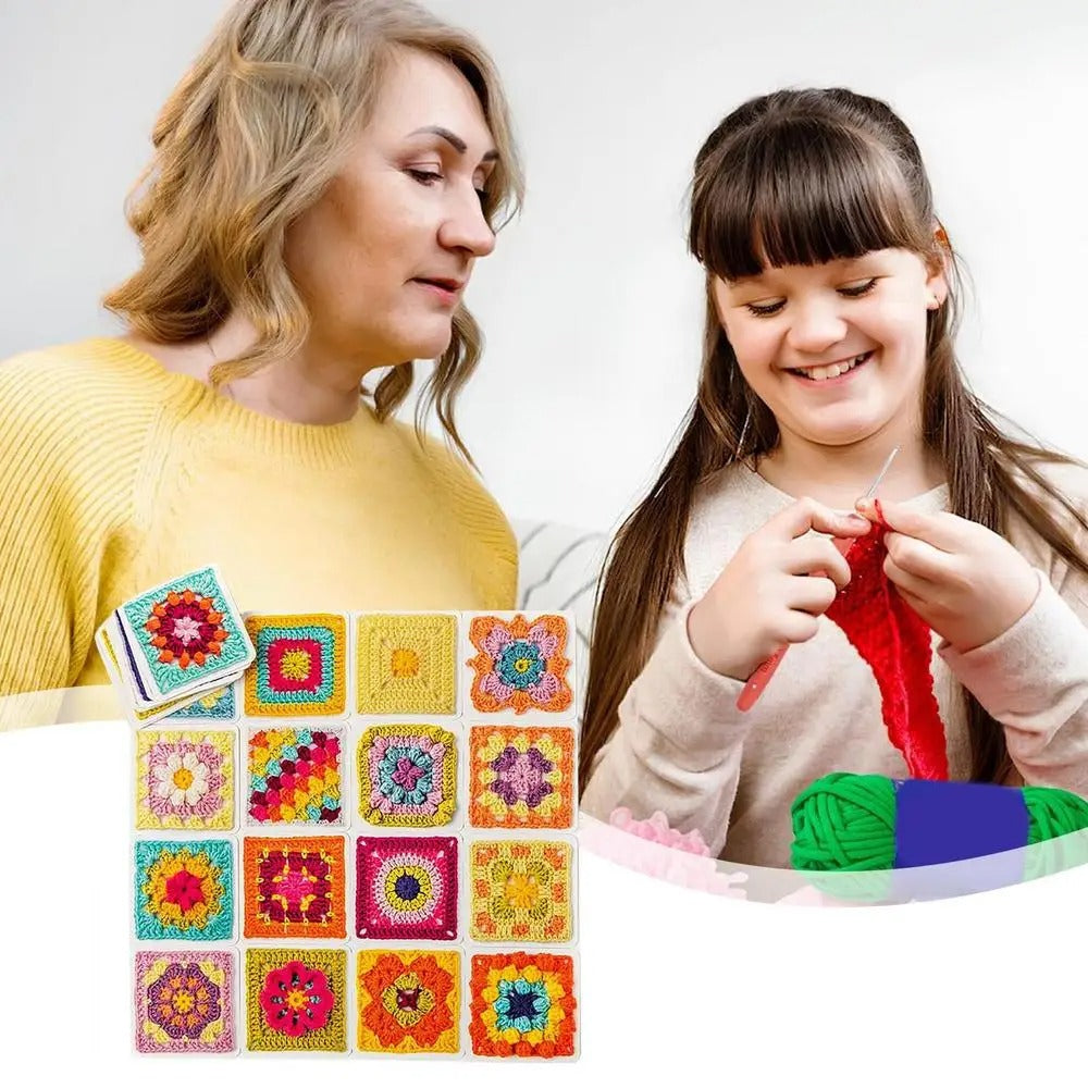 CrochetCards: Guidekort för Virkade Rutor - Komplett Set