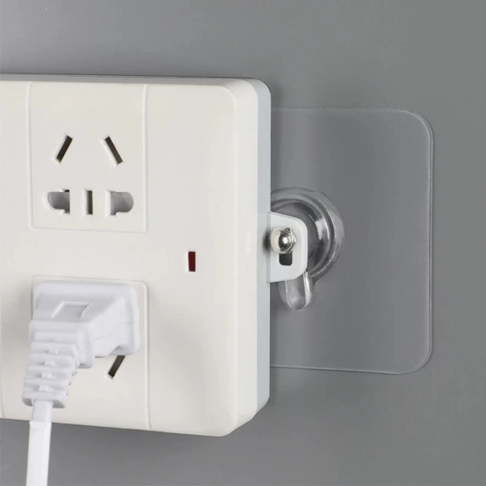 GlideHold® TransparentHook: Extra Stark Genomskinlig Väggkrok - Utan Borrning