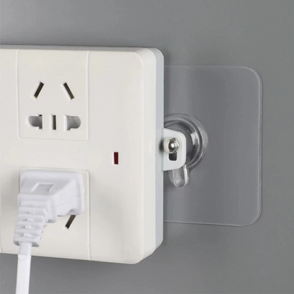 GlideHold® TransparentHook: Extra Stark Genomskinlig Väggkrok - Utan Borrning