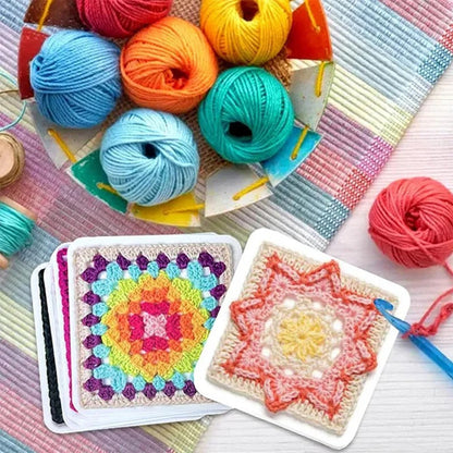 CrochetCards: Guidekort för Virkade Rutor - Komplett Set