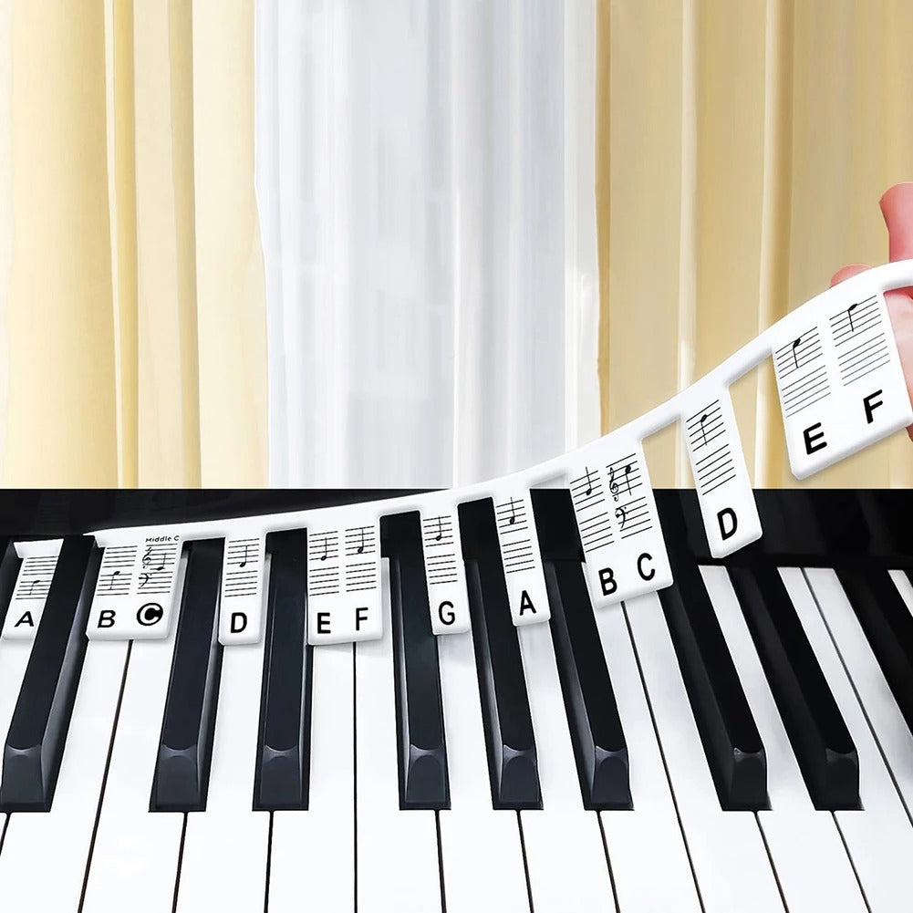 KeyboardLabel – Avtagbara silikonetiketter för piano och keyboard