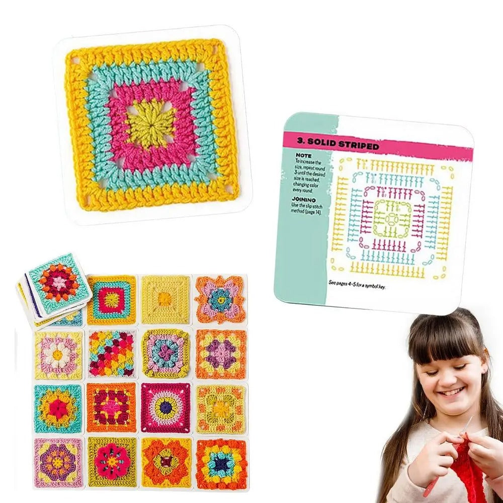 CrochetCards: Guidekort för Virkade Rutor - Komplett Set