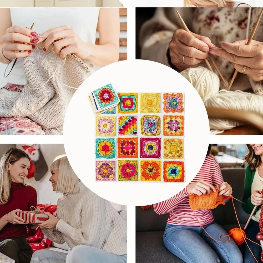 CrochetCards: Guidekort för Virkade Rutor - Komplett Set