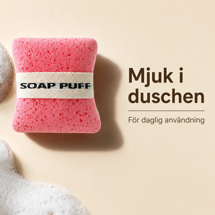 3-i-1 tvålpåse med duschsvamp – 4-pack