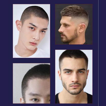 Cirkulär elektrisk hårklippare med LED-display