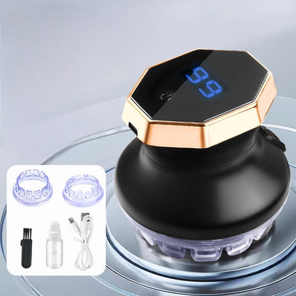 Cirkulär elektrisk hårklippare med LED-display