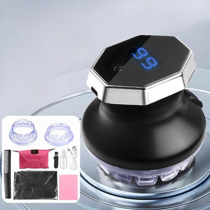 Cirkulär elektrisk hårklippare med LED-display