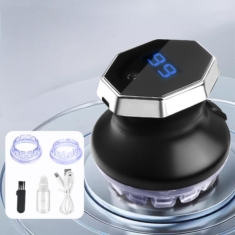 Cirkulär elektrisk hårklippare med LED-display