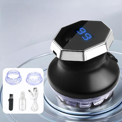 Cirkulär elektrisk hårklippare med LED-display