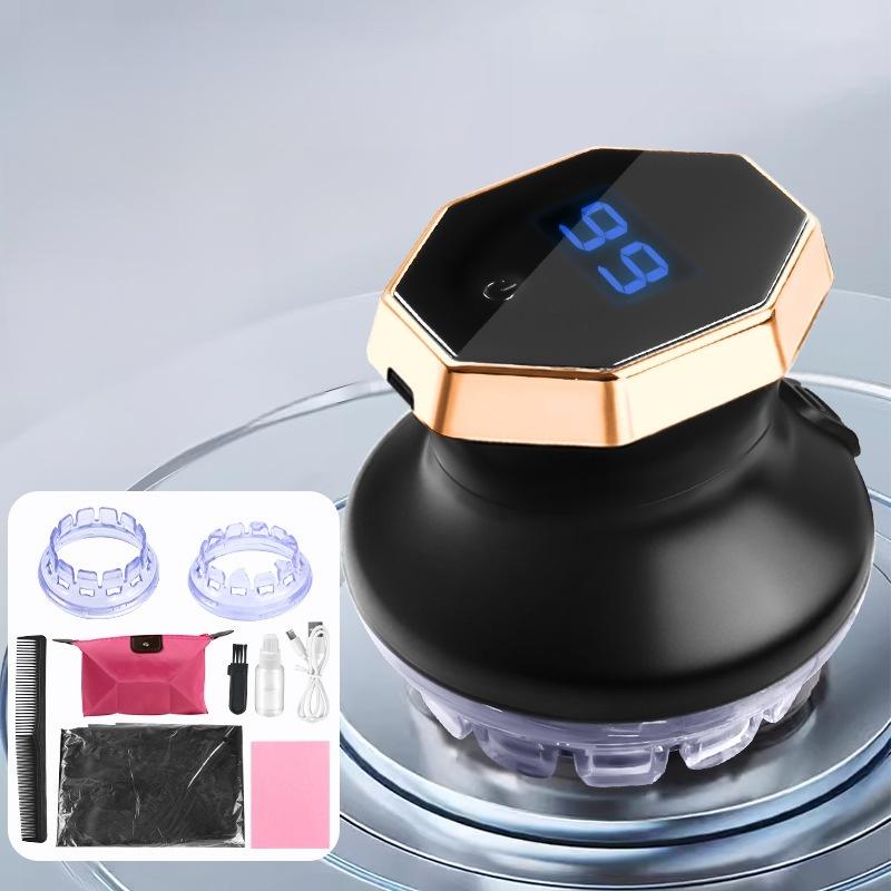 Cirkulär elektrisk hårklippare med LED-display